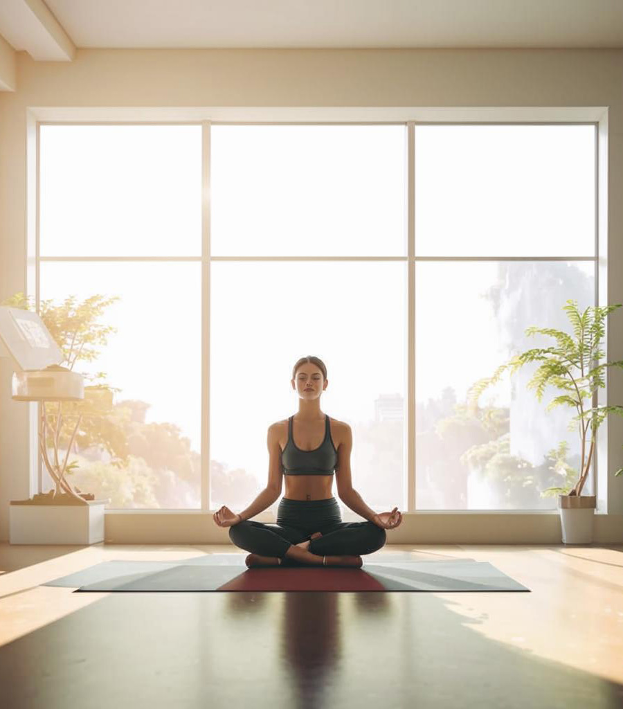 Yoga instruktør i meditasjon